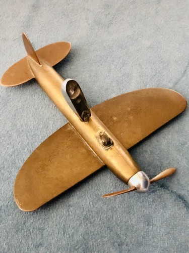 Vintage trench art spitfire - trench,