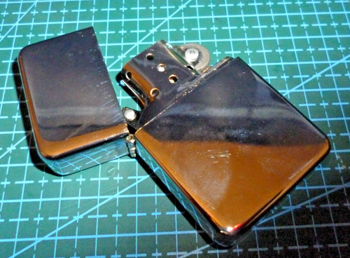 Star polished chrome flip - star,