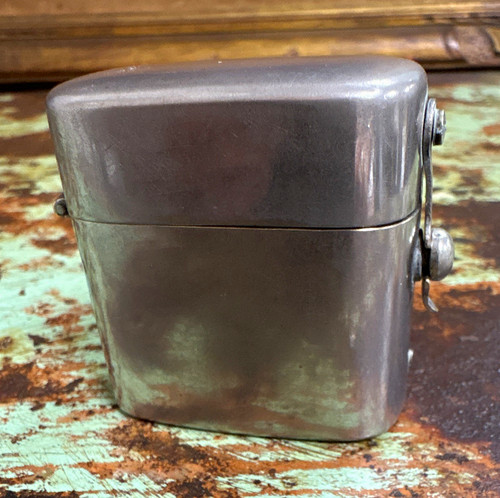 Vintage silver metal petrol - vintage,