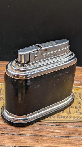 Vintage gas lighter silver - vintage,