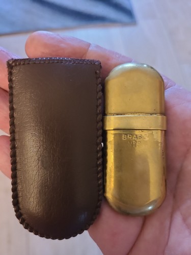 Brass petrol lighter - brass,