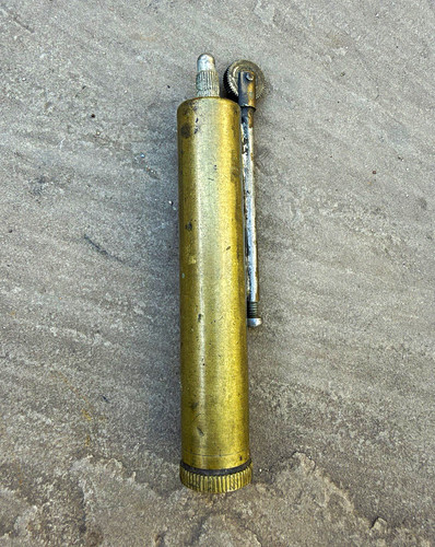 Vintage brass pocket petrol - pocket,